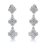 Ohrschmuck Weißgold 18kt 0,67 Diamantschmuck mit 30 Diamanten - 2M448