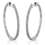 Creolen Weißgold 18kt 0,51 Diamantschmuck mit 110 Diamanten - 2M494