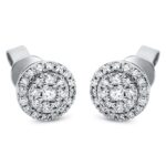 Ohrstecker Weißgold 18kt 0,37 Diamantschmuck mit 50 Diamanten - 2M634