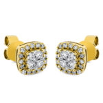 Ohrstecker Gelbgold 18kt 0,45 Diamantschmuck mit 50 Diamanten - 2M635