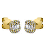 Ohrstecker Gelbgold 18kt 0,25 Diamantschmuck mit 54 Diamanten - 2M637