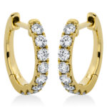 Creolen Gelbgold 18kt 0,46 Diamantschmuck mit 16 Diamanten - 2M656