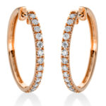 Creolen Rosegold 18kt 0,49 Diamantschmuck mit 26 Diamanten - 2M734