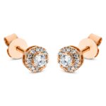 Ohrstecker Rosegold 18kt 0,28 Diamantschmuck mit 26 Diamanten - 2M791