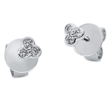 Ohrstecker Weißgold 18kt 0,10 Diamantschmuck mit 6 Diamanten - 2M828