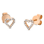 Ohrstecker Rosegold 18kt 0,14 Diamantschmuck mit 28 Diamanten - 2M881