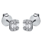 Ohrstecker Weißgold 18kt 0,26 Diamantschmuck mit 18 Diamanten - 2N564