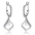 Ohrschmuck Weißgold 18kt 0,47 Diamantschmuck mit 64 Diamanten - 2N809