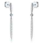 Ohrschmuck Weißgold 18kt 0,50 Diamantschmuck mit 44 Diamanten - 2N819