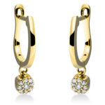 Ohrschmuck Gelbgold 18kt 0,11 Diamantschmuck mit 18 Diamanten - 2N986