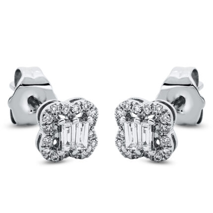 Ohrstecker Weißgold 18kt 0,17 Diamantschmuck mit 36 Diamanten - 2O442