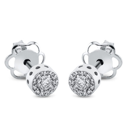 Ohrstecker Weißgold 18kt 0,22 Diamantschmuck mit 26 Diamanten - 2O458