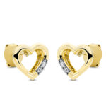 Ohrstecker Gelbgold 18kt 0,08 Diamantschmuck mit 4 Diamanten - 2O497