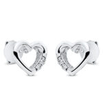 Ohrstecker Weißgold 18kt 0,08 Diamantschmuck mit 4 Diamanten - 2O497