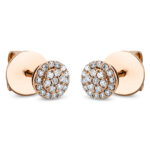 Ohrstecker Rosegold 18kt 0,20 Diamantschmuck mit 42 Diamanten - 2O505