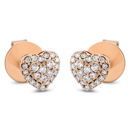 Ohrstecker Rosegold 18kt 0,20 Diamantschmuck mit 44 Diamanten - 2O506