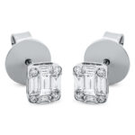 Ohrstecker Weißgold 18kt 0,41 Diamantschmuck mit 18 Diamanten - 2O510