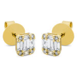 Ohrstecker Gelbgold 18kt 0,50 Diamantschmuck mit 18 Diamanten - 2O511
