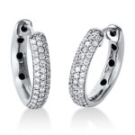 Creolen Weißgold 18kt 0,34 Diamantschmuck mit 80 Diamanten - 2O519