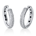 Creolen Weißgold 18kt 0,51 Diamantschmuck mit 98 Diamanten - 2O520