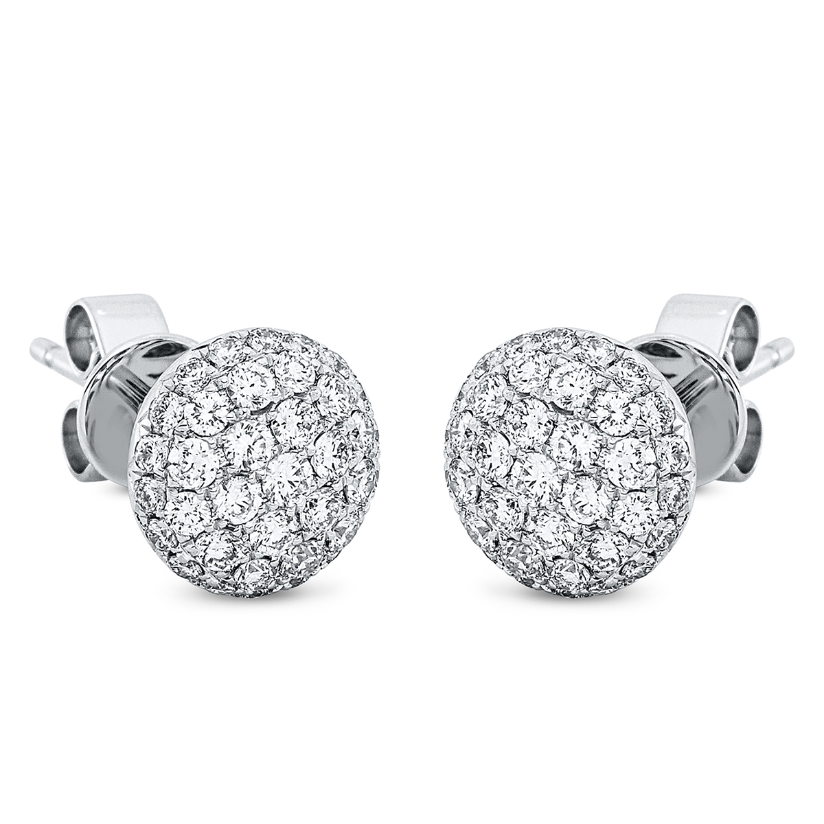 2O815W Ohrstecker Weißgold 18kt 0,73 Diamantschmuck mit 74 Diamanten - 2O815 – Bild 1