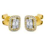 Ohrstecker Gelbgold 18kt 0,36 Diamantschmuck mit 62 Diamanten - 2O832