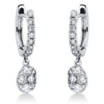 Ohrschmuck Weißgold 18kt 0,60 Diamantschmuck mit 36 Diamanten - 2P084