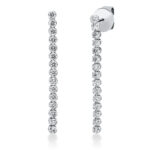 Ohrschmuck Weißgold 18kt 0,63 Diamantschmuck mit 30 Diamanten - 2P480