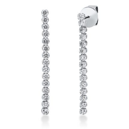 Ohrschmuck Weißgold 18kt 0,63 Diamantschmuck mit 30 Diamanten - 2P480