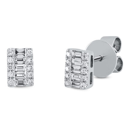 Ohrstecker Weißgold 18kt 0,23 Diamantschmuck mit 30 Diamanten - 2P979