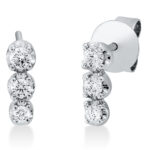 Ohrstecker Weißgold 18kt 0,22 Diamantschmuck mit 6 Diamanten - 2P985
