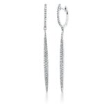 Ohrschmuck Weißgold 18kt 0,87 Diamantschmuck mit 182 Diamanten - 2Q399