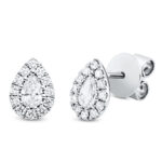 Ohrstecker Weißgold 18kt 0,52 Diamantschmuck mit 26 Diamanten - 2Q778