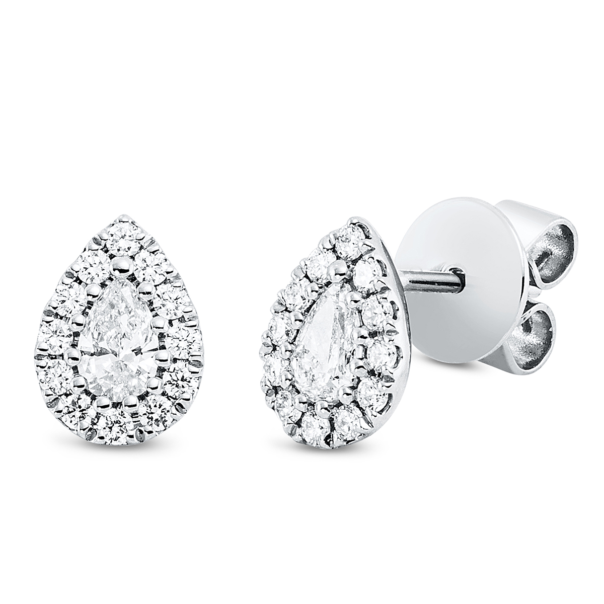 2Q778W Ohrstecker Weißgold 18kt 0,52 Diamantschmuck mit 26 Diamanten - 2Q778 – Bild 1