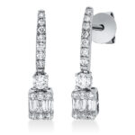 Ohrschmuck Weißgold 18kt 0,64 Diamantschmuck mit 36 Diamanten - 2Q827