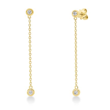 Ohrschmuck Gelbgold 18kt 0,19 Diamantschmuck mit 18 Diamanten - 2R520