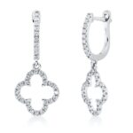 Creolen Weißgold 18kt 0,42 Diamantschmuck mit 66 Diamanten - 2R521