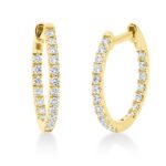 Creolen Gelbgold 18kt 0,32 Diamantschmuck mit 38 Diamanten - 2R522