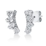 Ohrstecker Weißgold 18kt 0,83 Diamantschmuck mit 20 Diamanten - 2R868