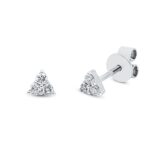 Ohrstecker Weißgold 18kt 0,13 Diamantschmuck mit 6 Diamanten - 2R900