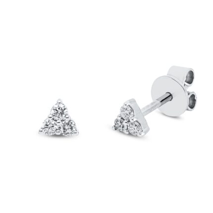 Ohrstecker Weißgold 18kt 0,13 Diamantschmuck mit 6 Diamanten - 2R900