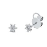 Ohrstecker Weißgold 18kt 0,14 Diamantschmuck mit 14 Diamanten - 2S079