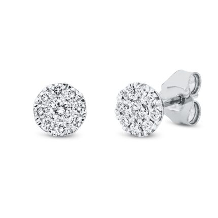 Ohrstecker Weißgold 18kt 0,30 Diamantschmuck mit 18 Diamanten - 2S409