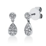 Ohrschmuck Weißgold 18kt 0,22 Diamantschmuck mit 36 Diamanten - 2S439