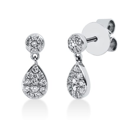 Ohrschmuck Weißgold 18kt 0,22 Diamantschmuck mit 36 Diamanten - 2S439