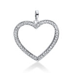Anhänger Weißgold 18kt 0,26 Diamantschmuck mit 50 Diamanten - 3D815