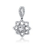 Anhänger Weißgold 18kt 0,75 Diamantschmuck mit 63 Diamanten - 3E362