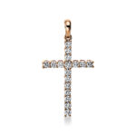 Anhänger Rosegold 18kt 0,38 Diamantschmuck mit 17 Diamanten - 3E837