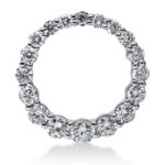 Anhänger Weißgold 18kt 0,46 Diamantschmuck mit 18 Diamanten - 3F310