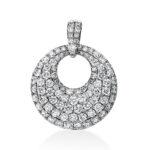 Anhänger Weißgold 18kt 0,92 Diamantschmuck mit 96 Diamanten - 3F339